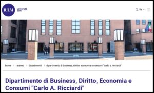 Seminar –  Prof. P.M. Buscema – IULM -Department of Business, Law, and Economics –  Milan Italy